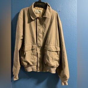 Vintage 80’s L.L. Bean 100% Cotton Canvas Men's 3 Season Bomber Jacket Medium